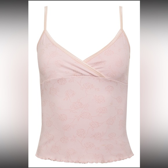 Frankie's Bikinis Tops - Frankie’s Bikinis Odessa Tank Top Pink Petals